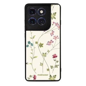 Lesklý kryt Mobiwear Glossy - Motorola Edge 60 Pro - G035G - Tenké rostlinky s květy