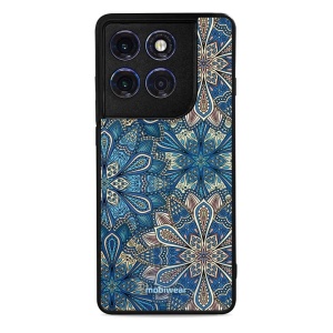 Lesklý kryt Mobiwear Glossy - Motorola Edge 60 Pro - G038G - Modré mandala květy