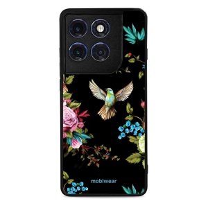 Lesklý kryt Mobiwear Glossy - Motorola Edge 60 Pro - G041G - Ptáček a květy