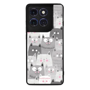 Lesklý kryt Mobiwear Glossy - Motorola Edge 60 Pro - G045G - Kočičky