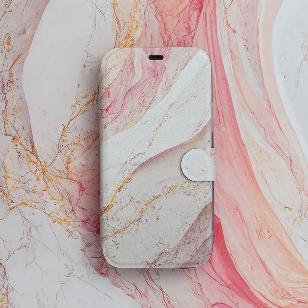 Flipové pouzdro Mobiwear na mobil Honor 70 - VP32S Růžový a zlatavý mramor - ROZBALENO