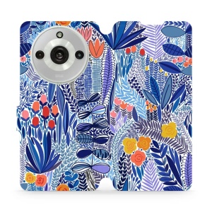 Flipové pouzdro Mobiwear - Realme 11 Pro - MP03P Modrá květena