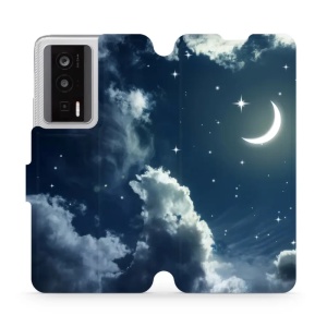 Flipové pouzdro Mobiwear - Xiaomi Poco F5 Pro - V145P Noční obloha s měsícem