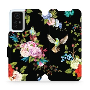 Flipové pouzdro Mobiwear - Xiaomi Redmi Note 12S - VD09S Ptáčci a květy