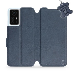 Kožené flip pouzdro Mobiwear - Xiaomi Redmi Note 12S - Modré