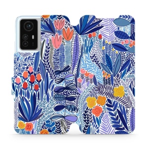 Flipové pouzdro Mobiwear - Xiaomi Redmi Note 12S - MP03P Modrá květena