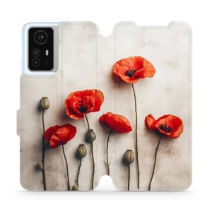 Flipové pouzdro Mobiwear - Xiaomi Redmi Note 12S - VP42S Vlčí máky