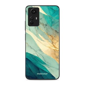Lesklý kryt Mobiwear Glossy - Xiaomi Redmi Note 12S - G024G - Zlatavý a zelenkavý mramor