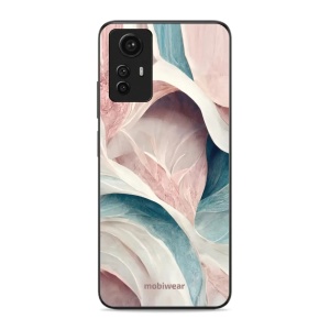 Lesklý kryt Mobiwear Glossy - Xiaomi Redmi Note 12S - G026G - Růžový a zelenkavý mramor