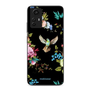 Lesklý kryt Mobiwear Glossy - Xiaomi Redmi Note 12S - G041G - Ptáček a květy