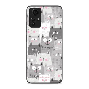 Lesklý kryt Mobiwear Glossy - Xiaomi Redmi Note 12S - G045G - Kočičky