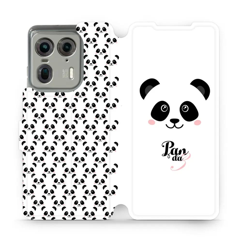 Flipové pouzdro Mobiwear - Motorola Edge 50 Ultra - M030P Panda Amálka