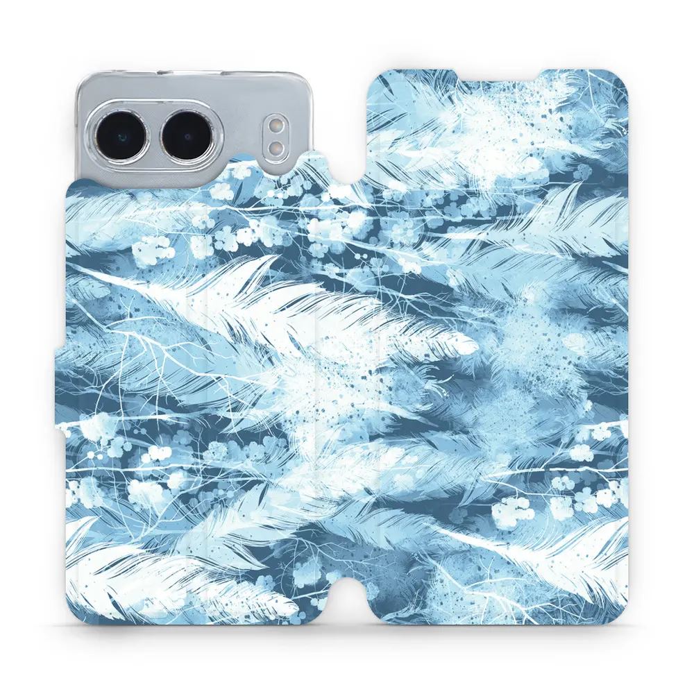 Flipové pouzdro Mobiwear - OnePlus Nord 4 5G - M058S Světle modrá horizontální pírka