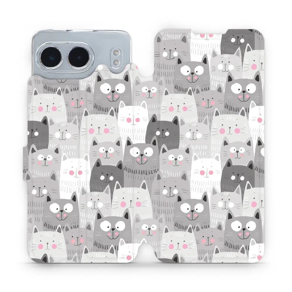 Flipové pouzdro Mobiwear - OnePlus Nord 4 5G - M099P Kočičky