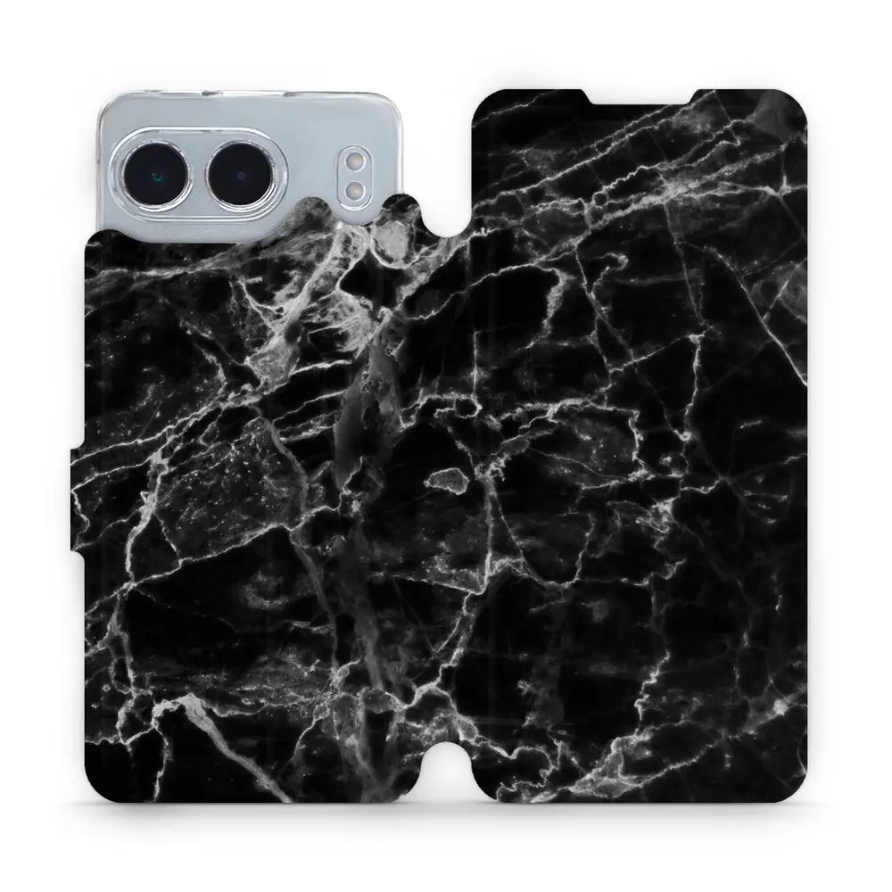 Flipové pouzdro Mobiwear - OnePlus Nord 4 5G - V056P Černý mramor