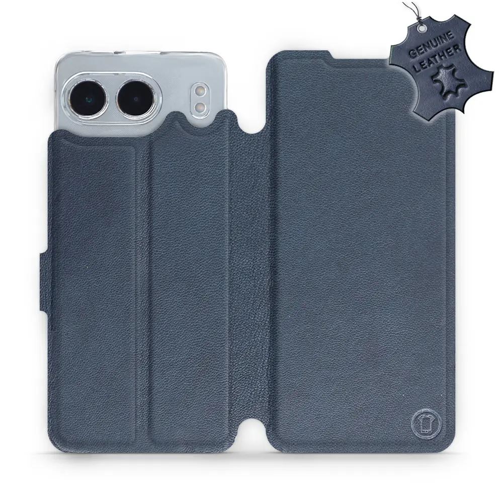 Kožené flip pouzdro Mobiwear - OnePlus Nord 4 5G - Modré