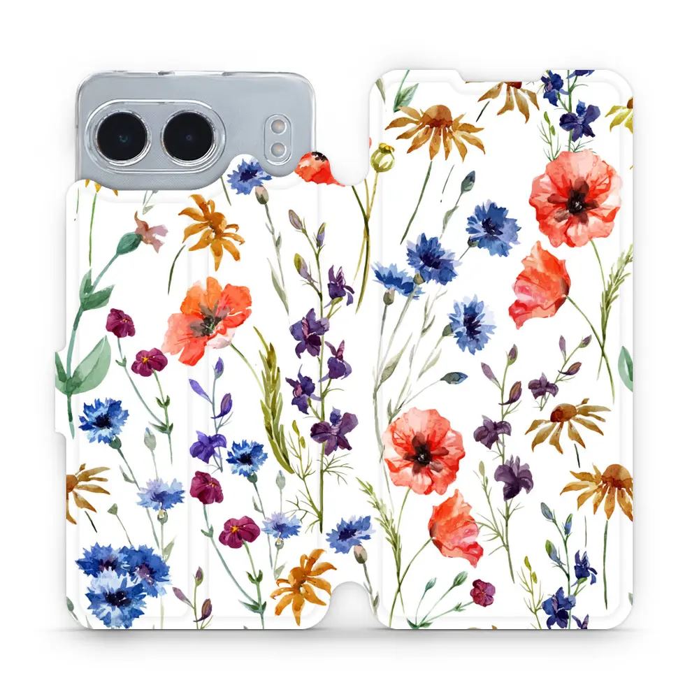 Flipové pouzdro Mobiwear - OnePlus Nord 4 5G - MP04S Luční kvítí