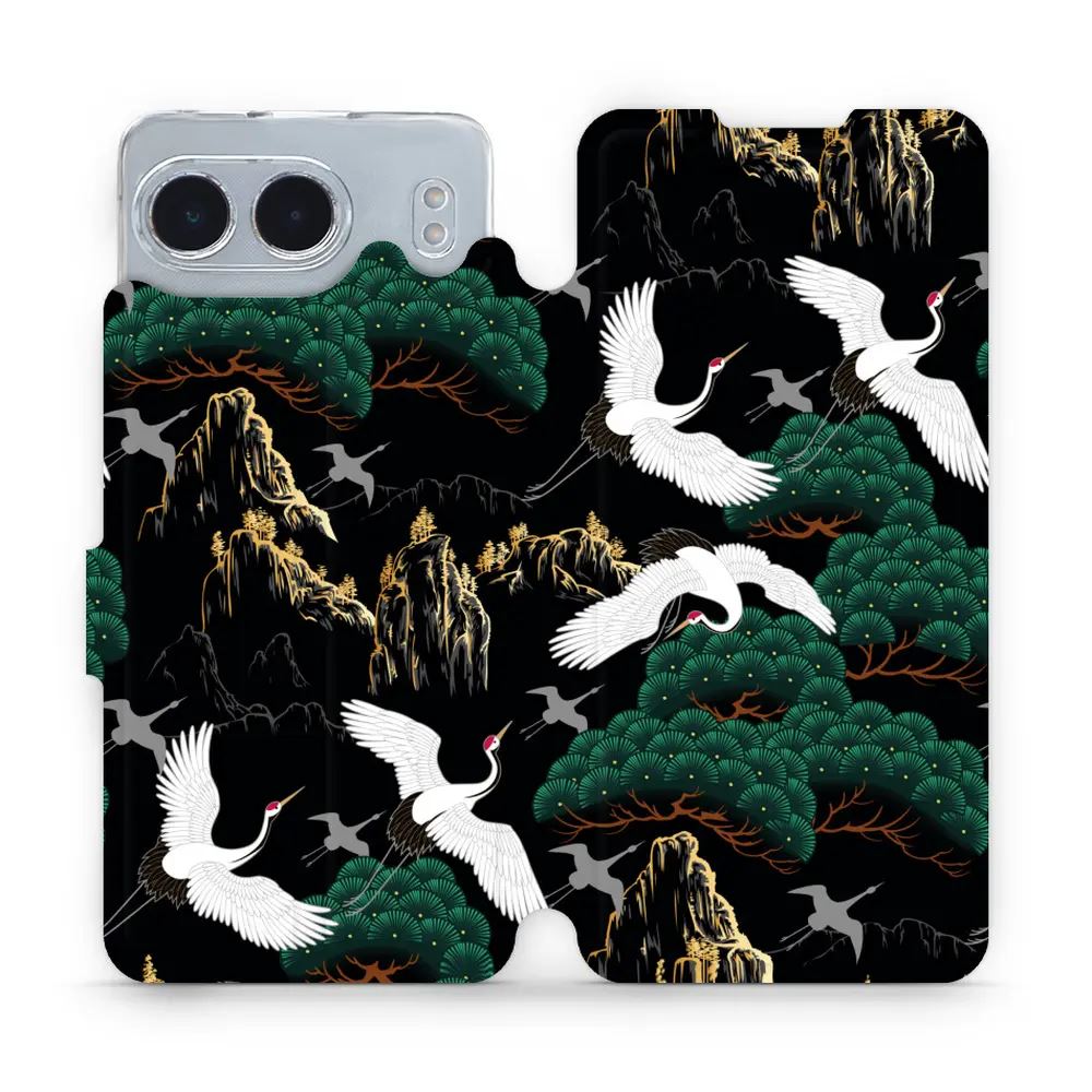 Flipové pouzdro Mobiwear - OnePlus Nord 4 5G - VP16S Jeřábi