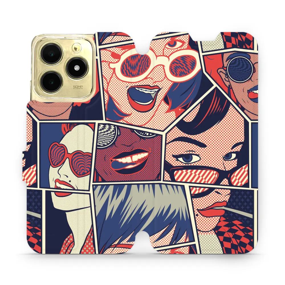 Flipové pouzdro Mobiwear - Realme C61 - VP18P Komiks