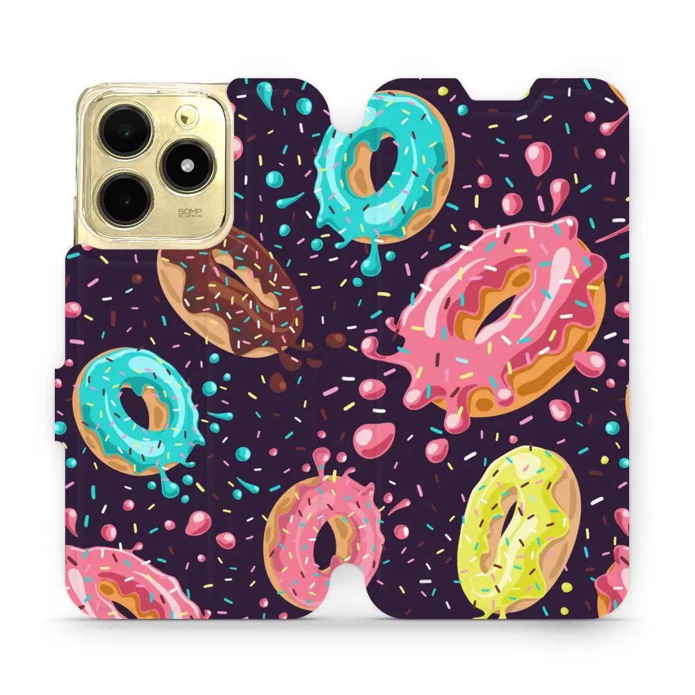 Flipové pouzdro Mobiwear - Realme C61 - VP19S Donutky
