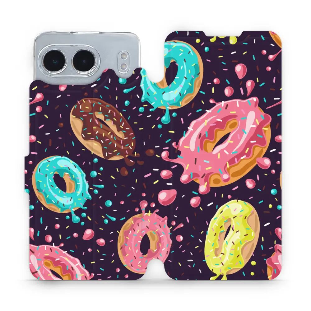 Flipové pouzdro Mobiwear - OnePlus Nord 4 5G - VP19S Donutky