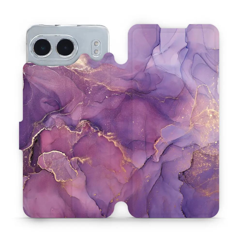 Flipové pouzdro Mobiwear - OnePlus Nord 4 5G - VP20S Fialový mramor