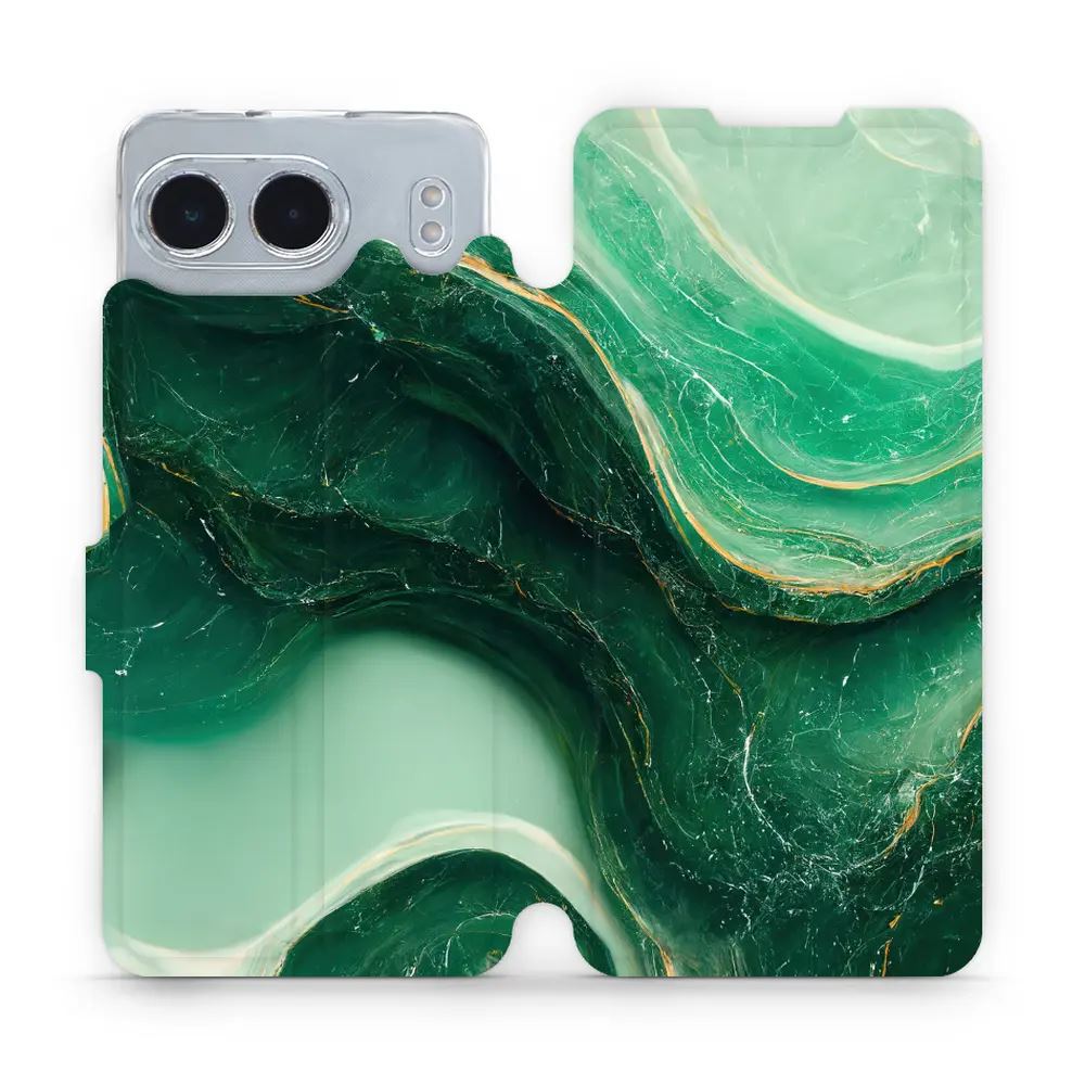 Flipové pouzdro Mobiwear - OnePlus Nord 4 5G - VP38S Zelený mramor