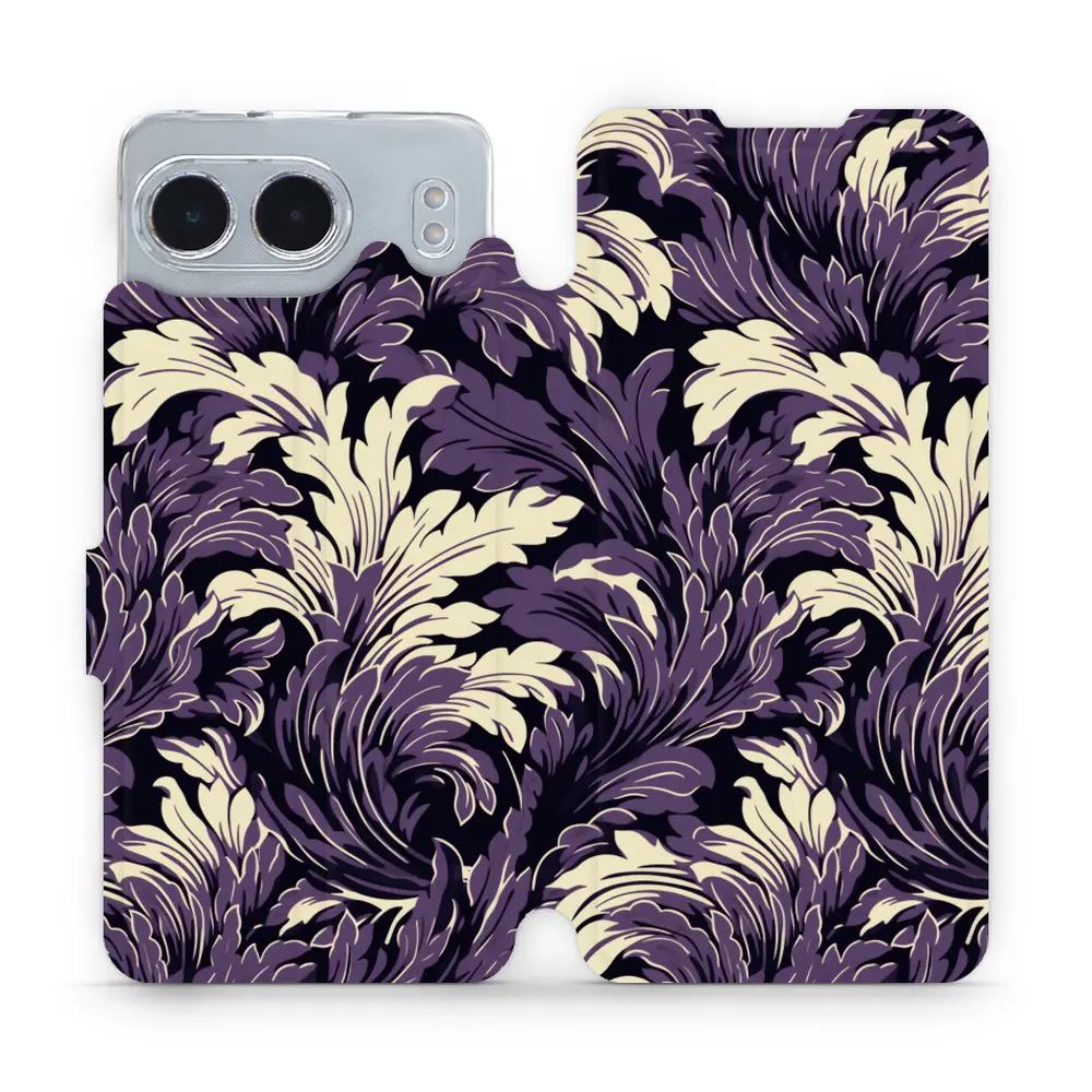 Flipové pouzdro Mobiwear - OnePlus Nord 4 5G - VA46S Fialové rostliny