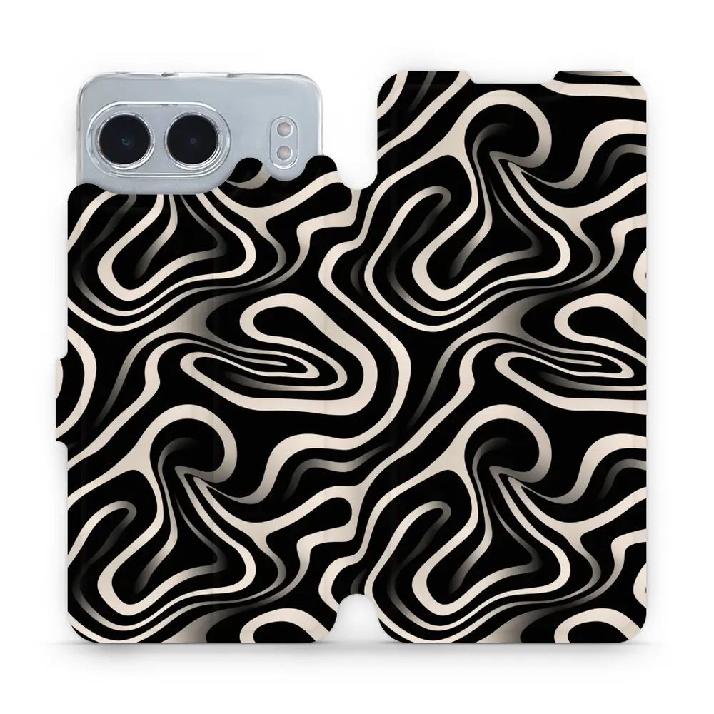 Flipové pouzdro Mobiwear - OnePlus Nord 4 5G - VA63S Vlnky a linky