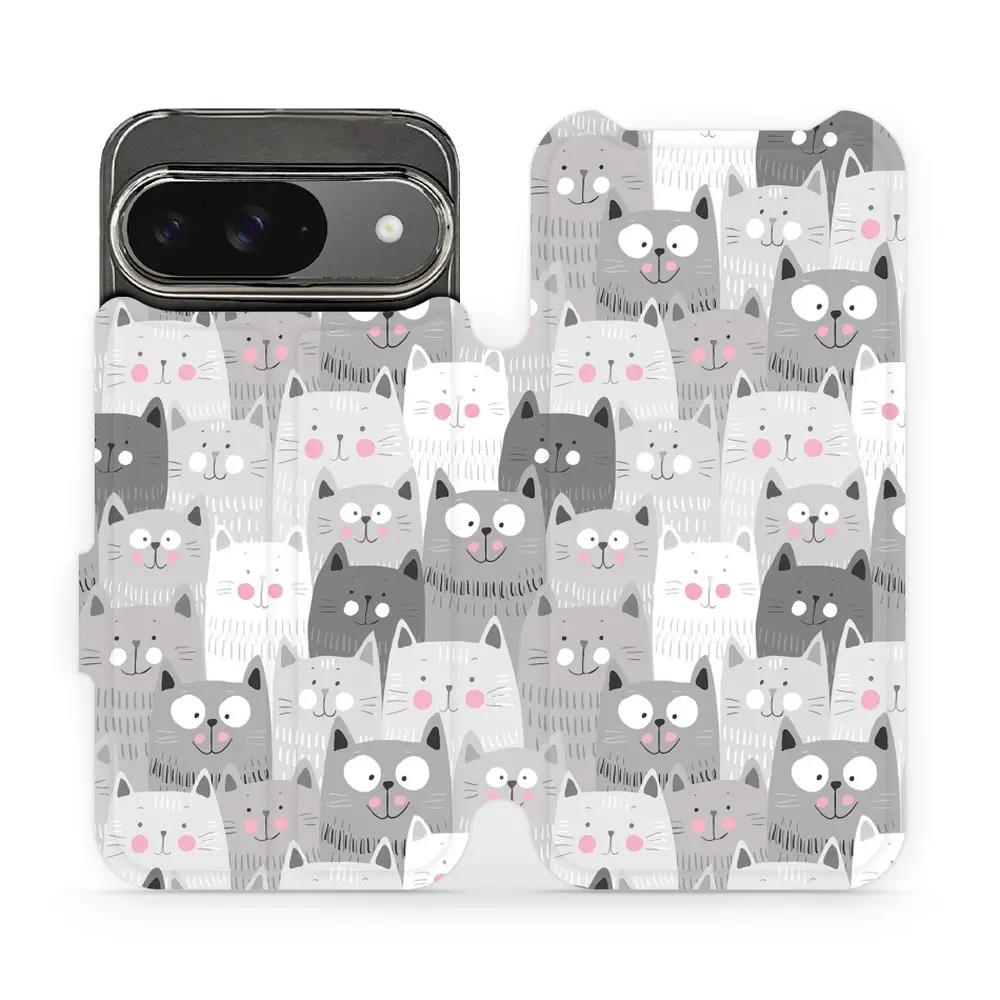 Flipové pouzdro Mobiwear - Google Pixel 9 - M099P Kočičky