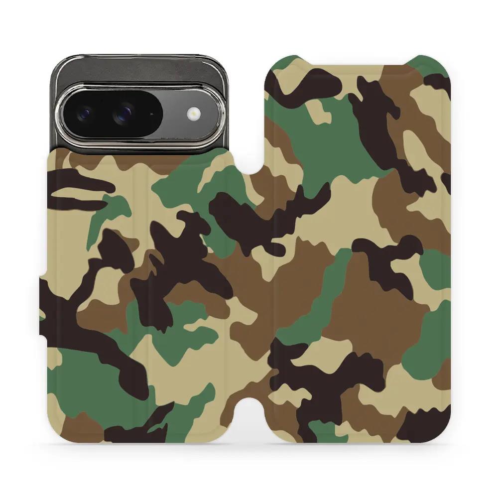 Flipové pouzdro Mobiwear - Google Pixel 9 - V111P Maskáče