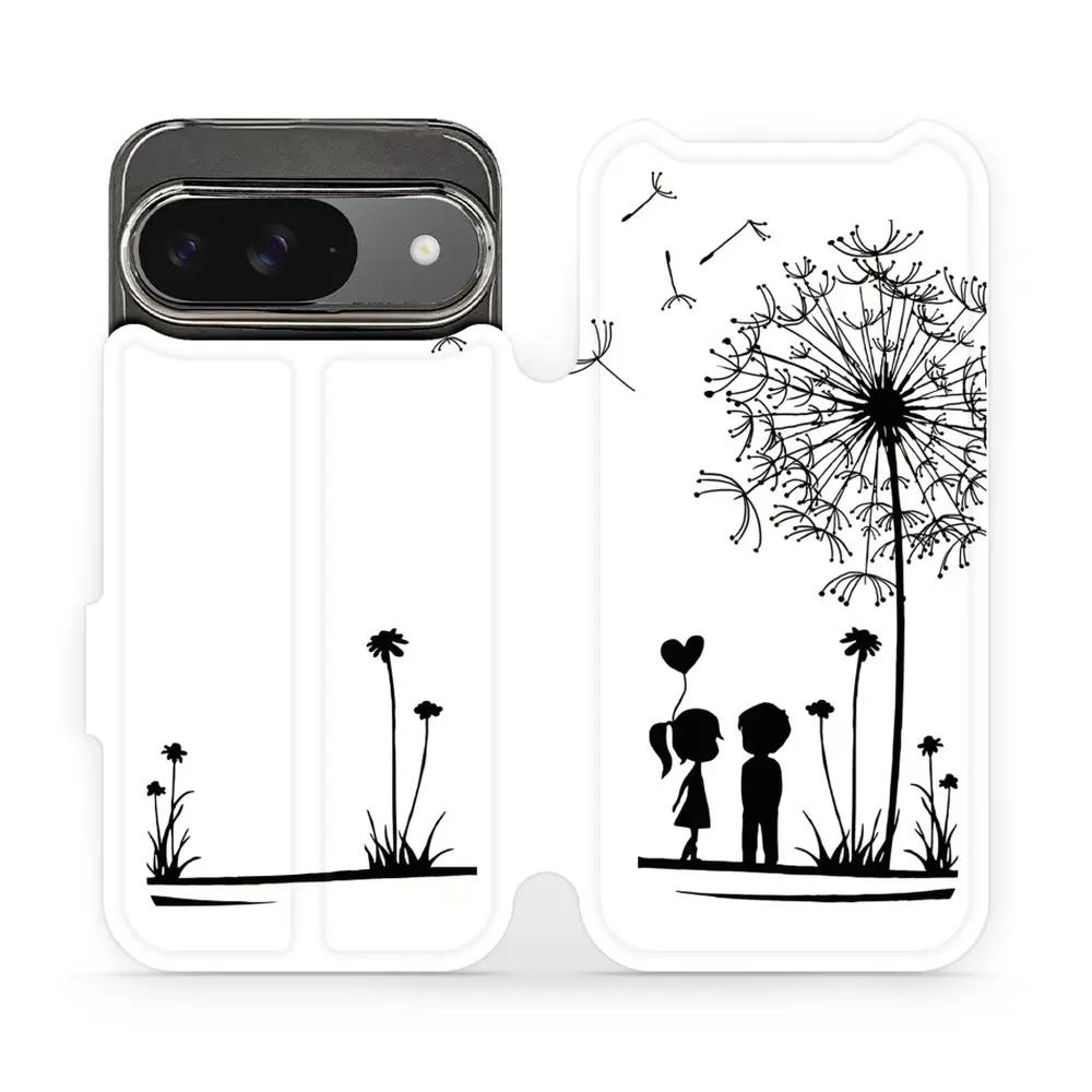 Flipové pouzdro Mobiwear - Google Pixel 9 - MH16P Dvojice s pampeliškou