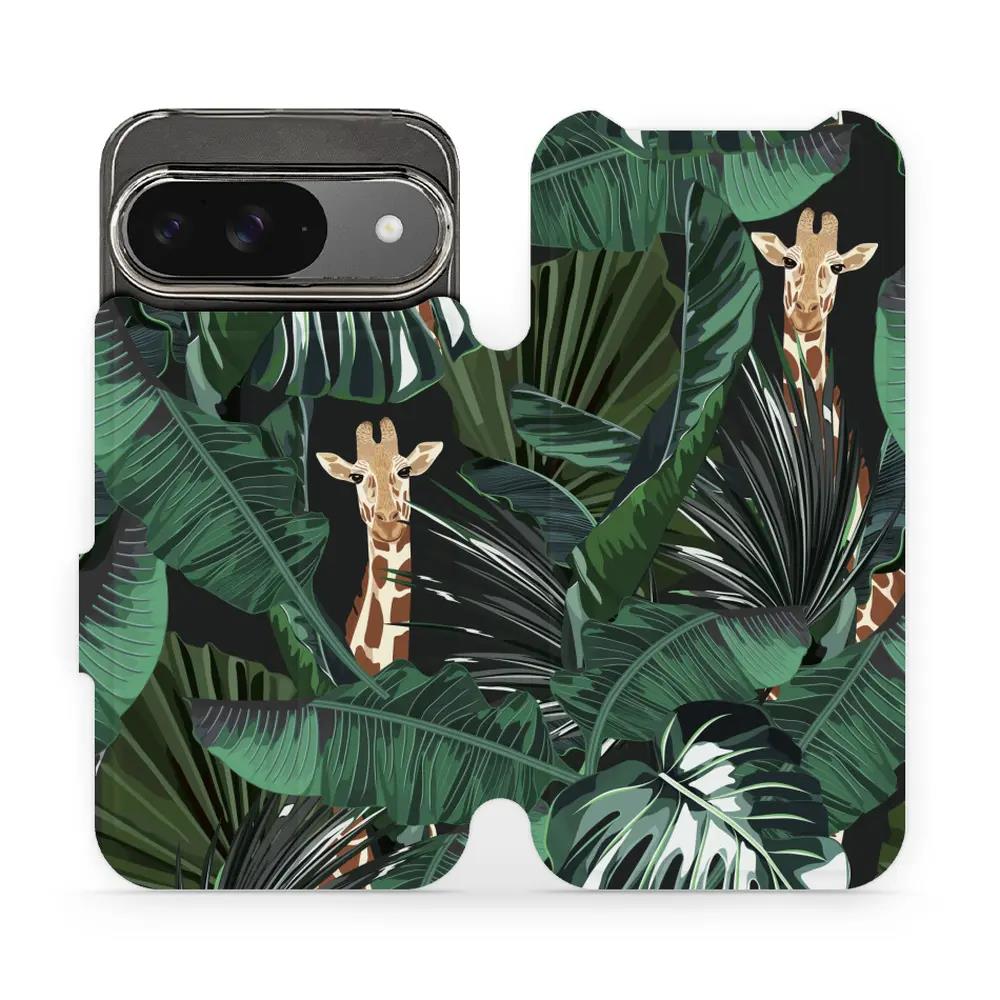 Flipové pouzdro Mobiwear - Google Pixel 9 - VP06P Žirafky