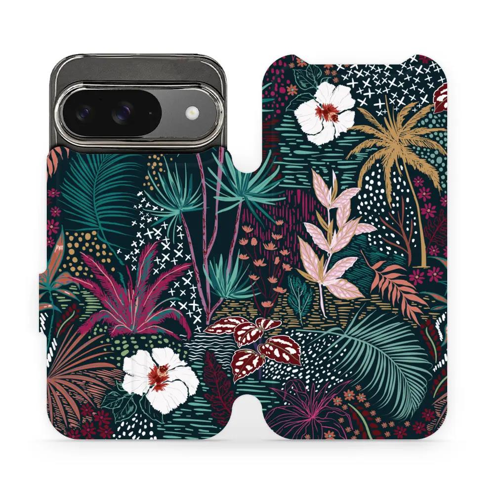 Flipové pouzdro Mobiwear - Google Pixel 9 - VP13S Temná flóra