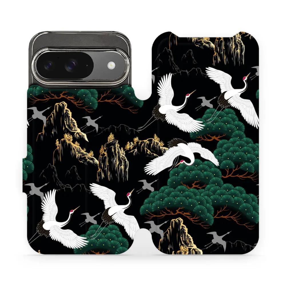 Flipové pouzdro Mobiwear - Google Pixel 9 - VP16S Jeřábi