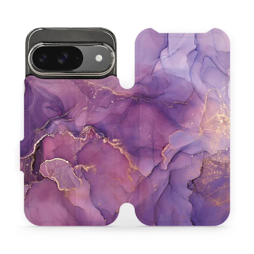 Flipové pouzdro Mobiwear - Google Pixel 9 - VP20S Fialový mramor