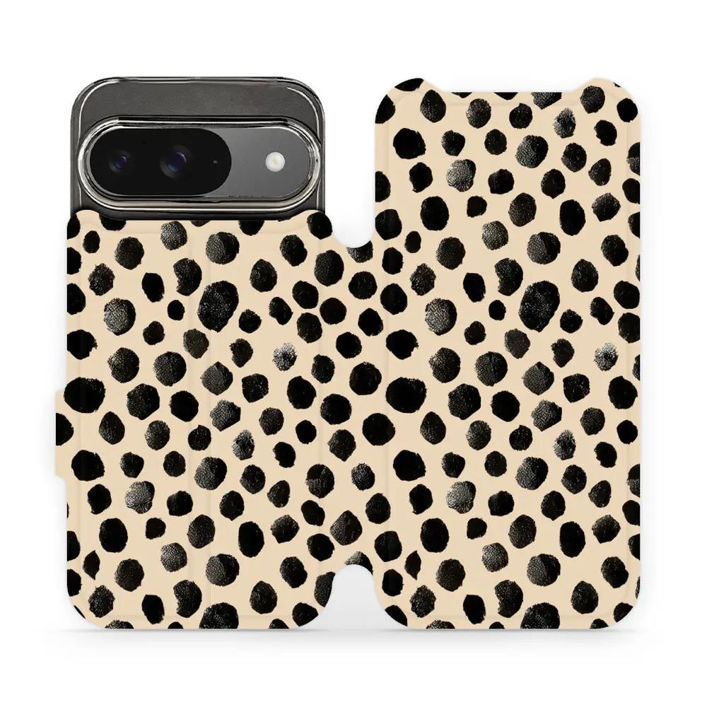 Flipové pouzdro Mobiwear - Google Pixel 9 - VA50S Černé puntíky