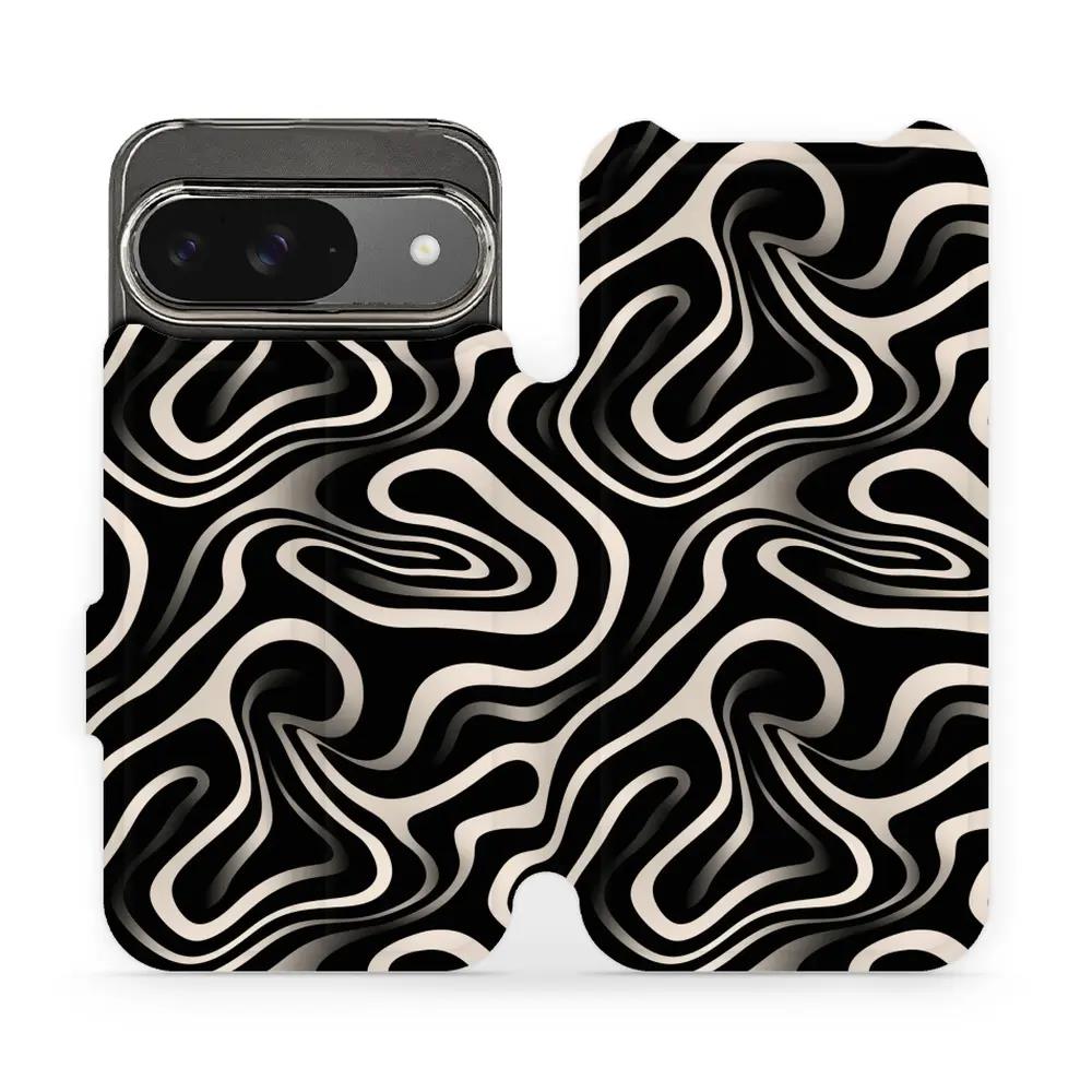 Flipové pouzdro Mobiwear - Google Pixel 9 - VA63S Vlnky a linky