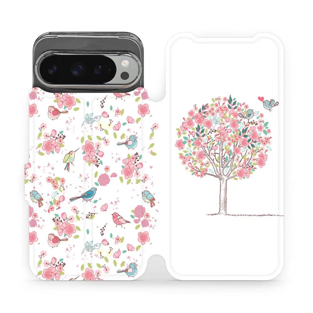 Flipové pouzdro Mobiwear - Google Pixel 9 Pro XL - M120S Strom a ptáčci