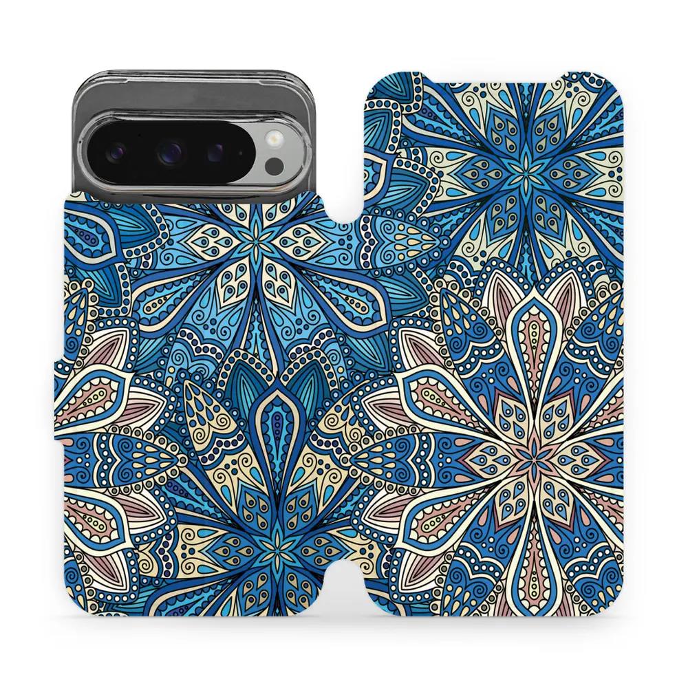 Flipové pouzdro Mobiwear - Google Pixel 9 Pro XL - V108P Modré mandala květy