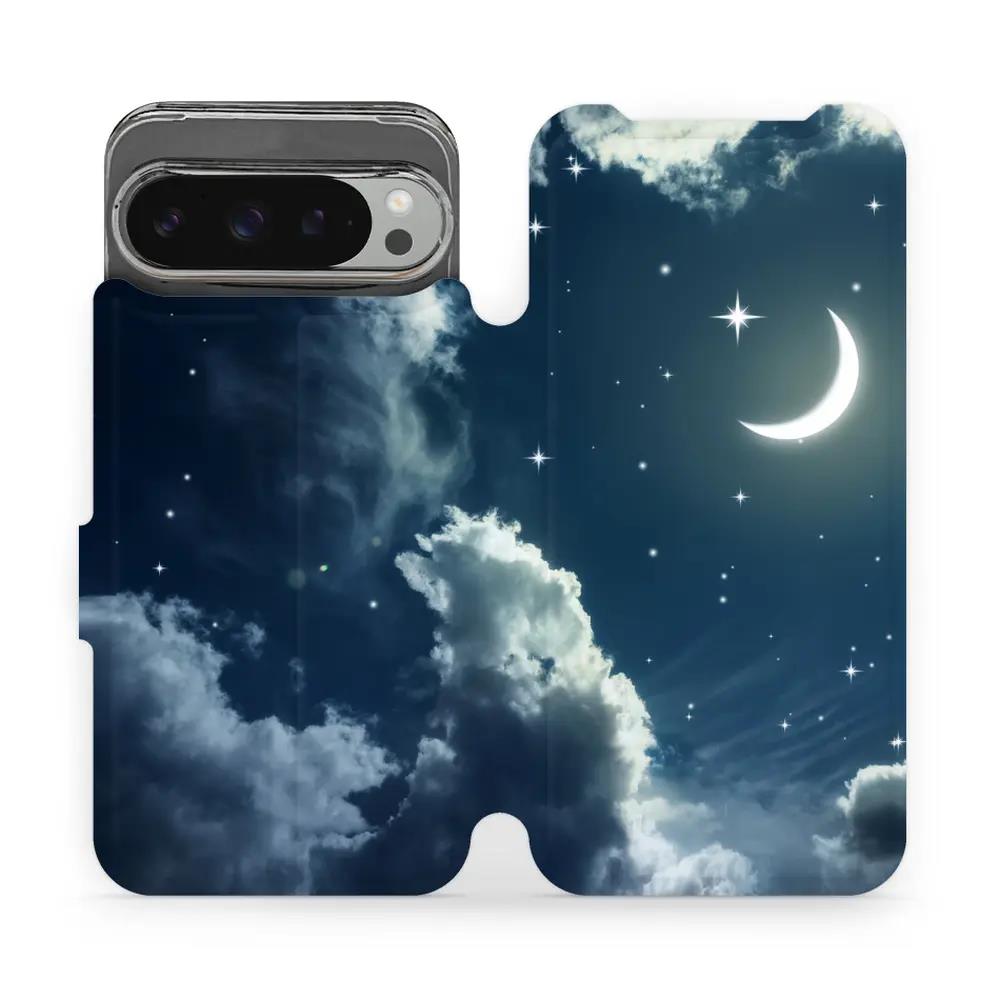 Flipové pouzdro Mobiwear - Google Pixel 9 Pro XL - V145P Noční obloha s měsícem
