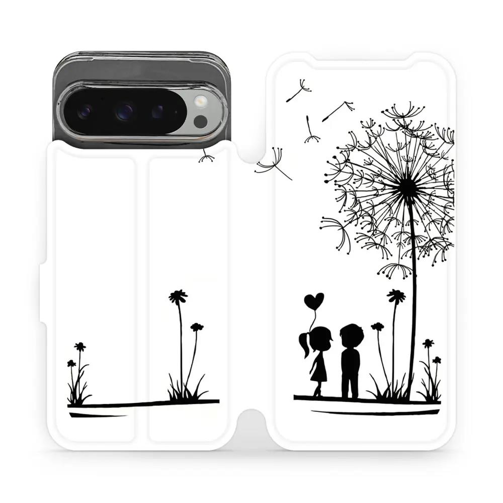 Flipové pouzdro Mobiwear - Google Pixel 9 Pro XL - MH16P Dvojice s pampeliškou