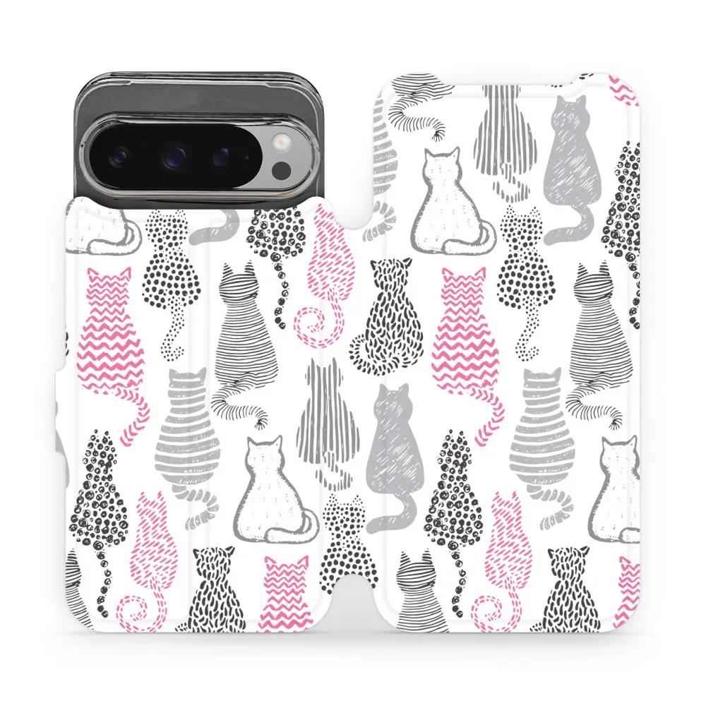Flipové pouzdro Mobiwear - Google Pixel 9 Pro XL - MX01S Kočičí zádíčka