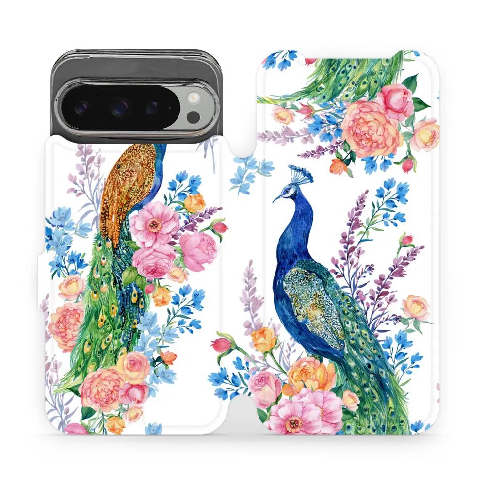 Flipové pouzdro Mobiwear - Google Pixel 9 Pro XL - MX08S Pávi