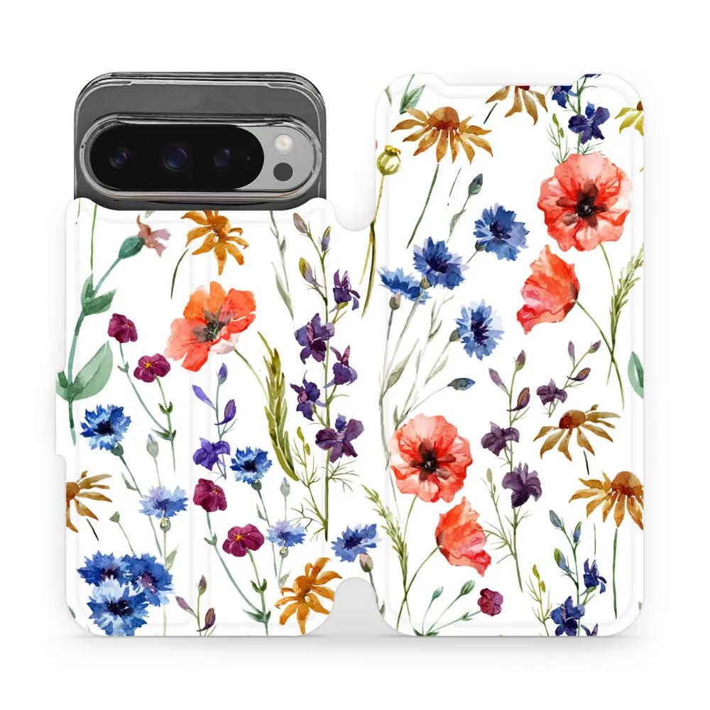 Flipové pouzdro Mobiwear - Google Pixel 9 Pro XL - MP04S Luční kvítí