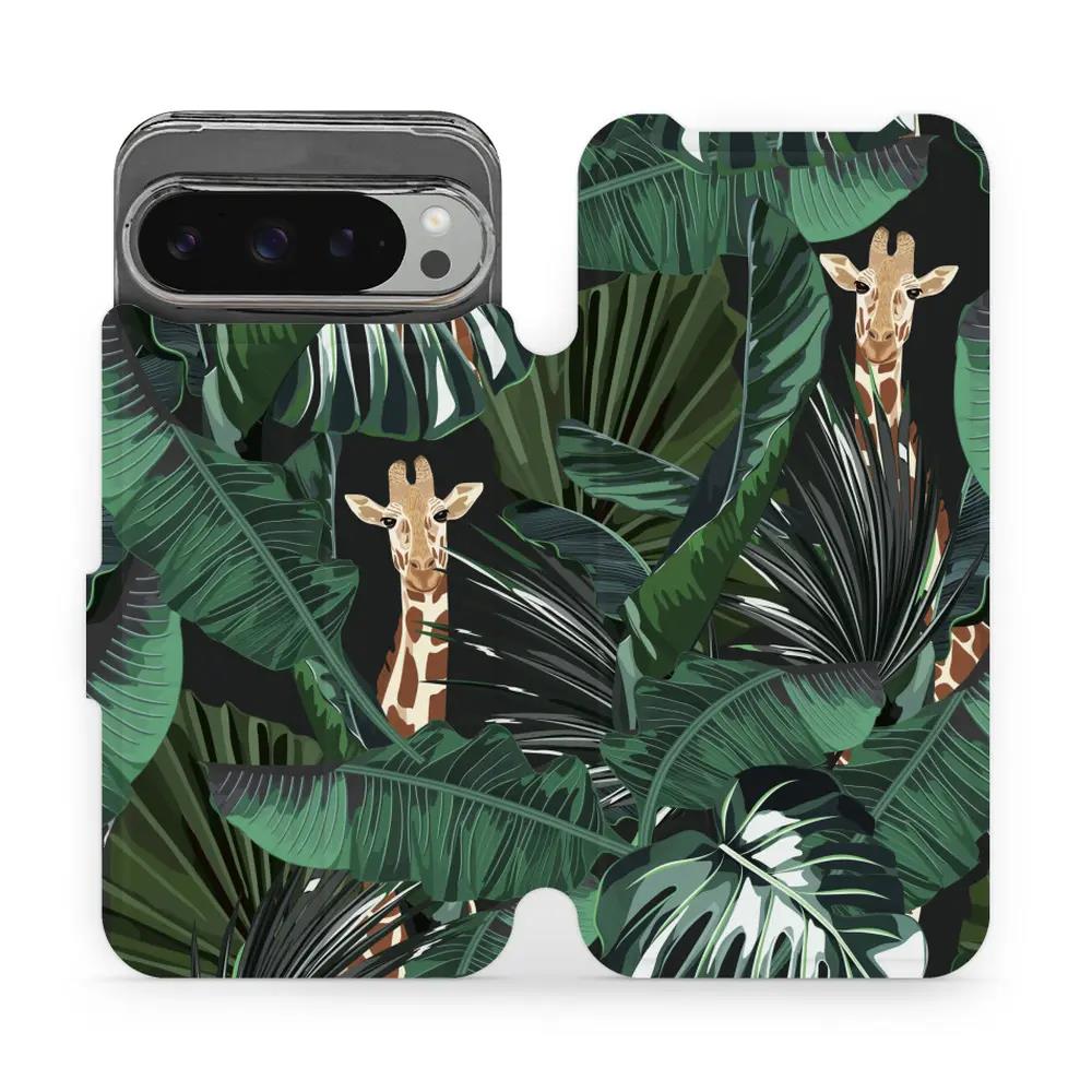 Flipové pouzdro Mobiwear - Google Pixel 9 Pro XL - VP06P Žirafky