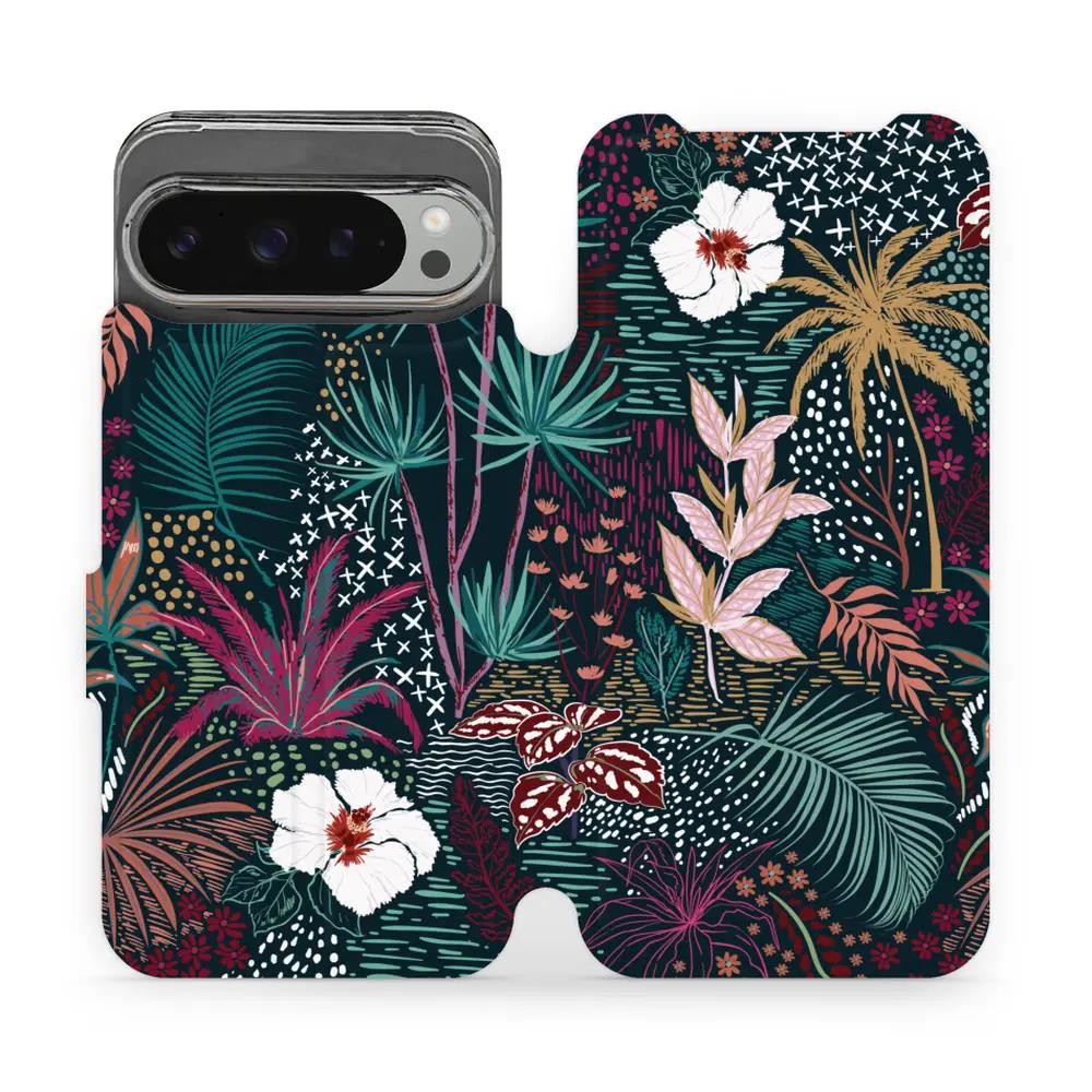 Flipové pouzdro Mobiwear - Google Pixel 9 Pro XL - VP13S Temná flóra