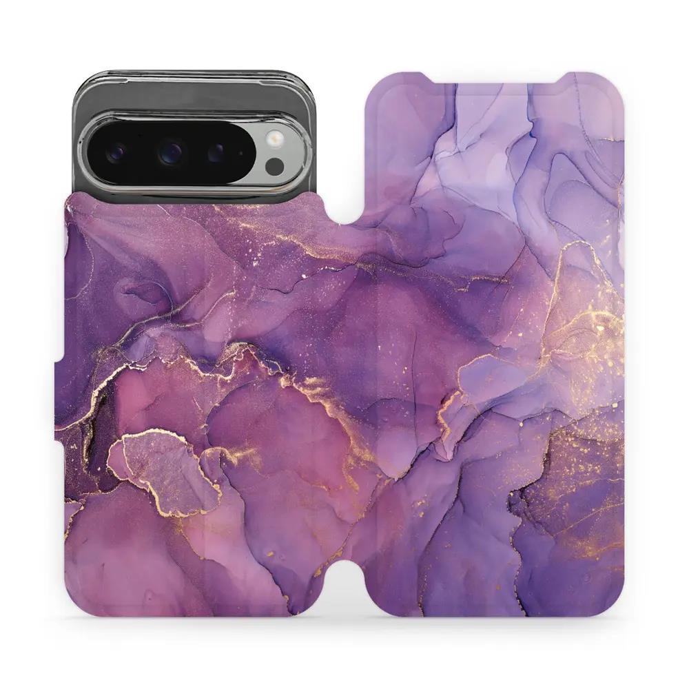 Flipové pouzdro Mobiwear - Google Pixel 9 Pro XL - VP20S Fialový mramor