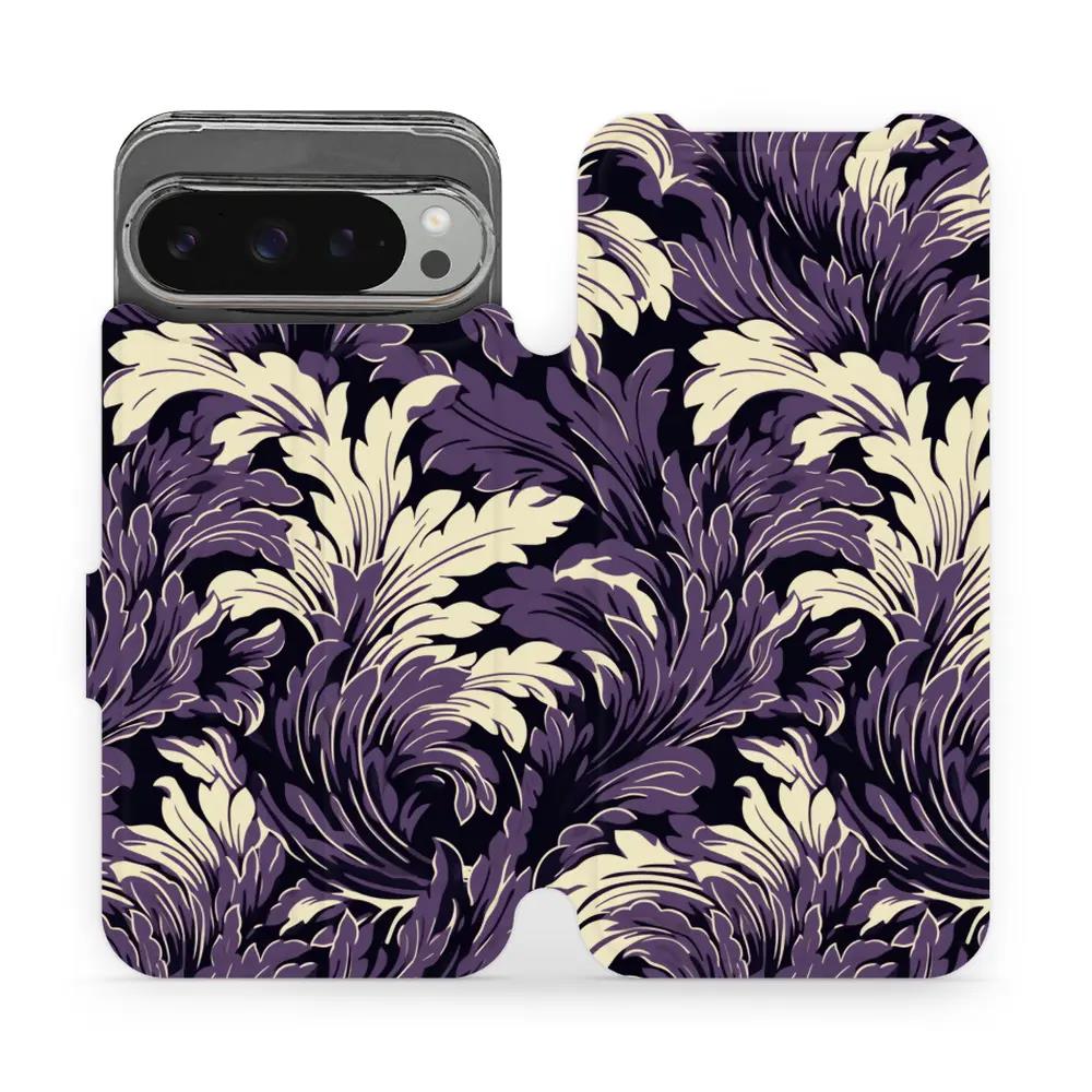 Flipové pouzdro Mobiwear - Google Pixel 9 Pro XL - VA46S Fialové rostliny