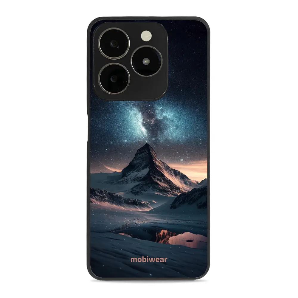 Lesklý kryt Mobiwear Glossy - Realme C61 - G006G Hora s hvězdnou oblohou